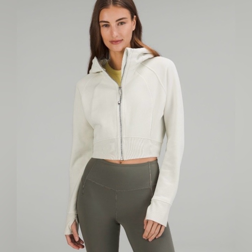 Scuba Full Zipped Cropped Hoodie